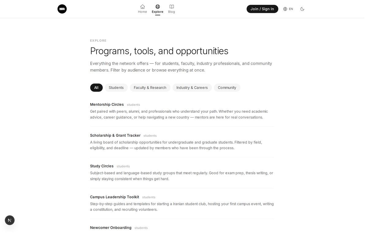 Explore members and chapters