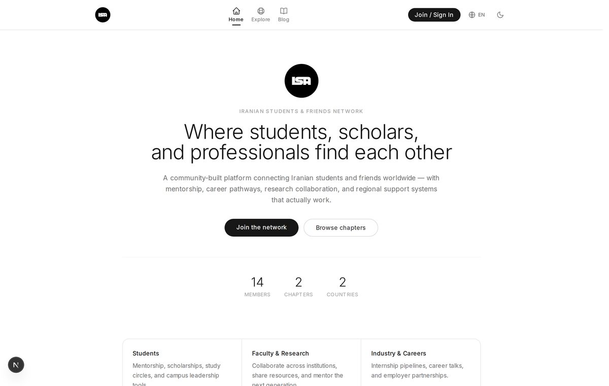 Home page